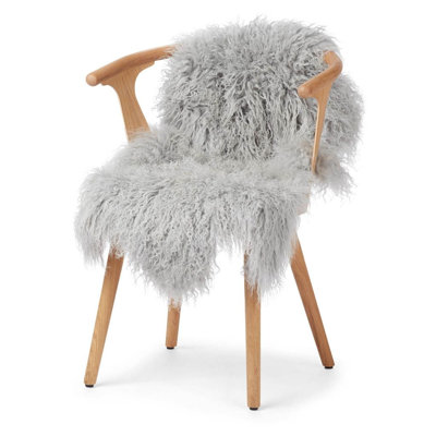 Solid Colour Sheepskin 50cm X 85cm Area Rug
