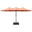 Parasol de marché rectangulaire avec base-1695550427