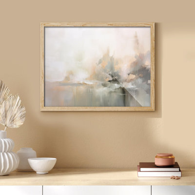 «Abstract Landscape Textured Earthy Tones» sur papier