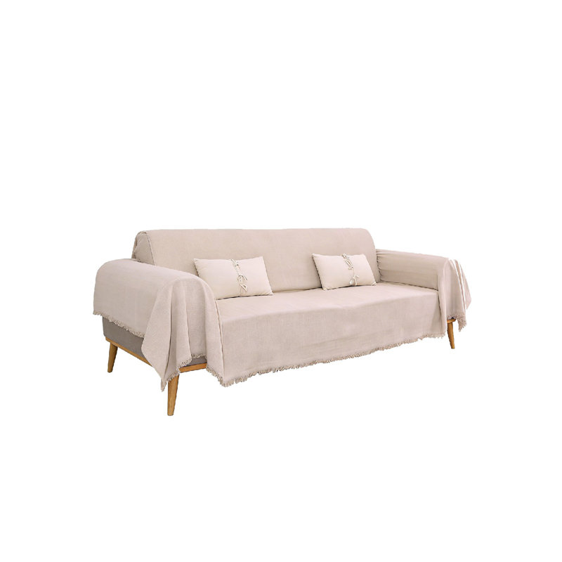 Cotton Box Cushion Sofa Slipcover