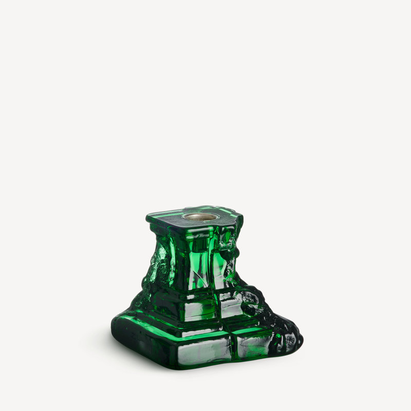 Bougie Rocky Baroque vert émeraude petit