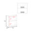 Pharmacie H 20,5 po, avec 2 tablettes, 1 porte et 1 miroir