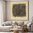 Extra Large Wall Art Fabric Print - Abstract Line Dense Crosshatch Pattern Illustrations Artwork Decor for Living Room or Bedroom - "Frame Assembly Required (Unfinished Frame)"-105075917