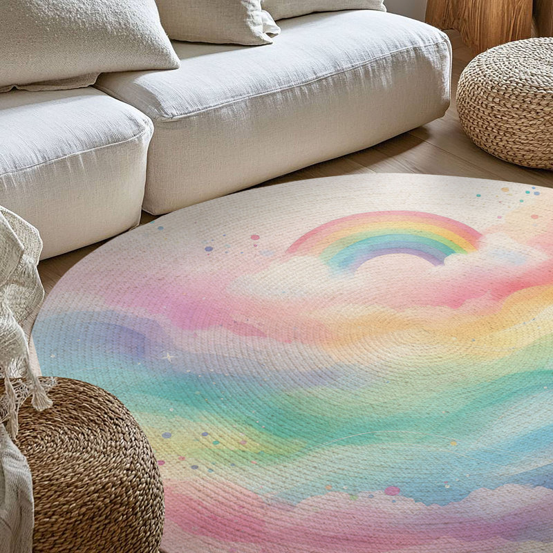Tapis tressé Spectrum Waves, Rond 5 pi