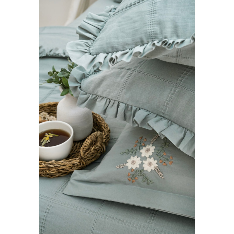 Ensemble de couvre-lit double, Menthe