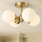 Stauton Bonyu Modern Glass Bubble Flush Mount