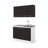 Latitude Run® Kitchen Sink Cabinet Set with Upper and Lower Cabinets, Freestanding Kitchen Sink Base Cabinet