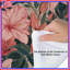 Édredon rose avec fleurs tropicales-129137836