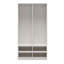 Très grande armoire modulaire Suite avec tablettes ouvertes