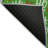 Machine Washable Indoor/Outdoor Snowflake Ho Ho Ho Xhevrie Green Rug-2142851462