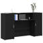 Reception Desk Black Oak 50x103.5 Cm Engineered Wood-709734594