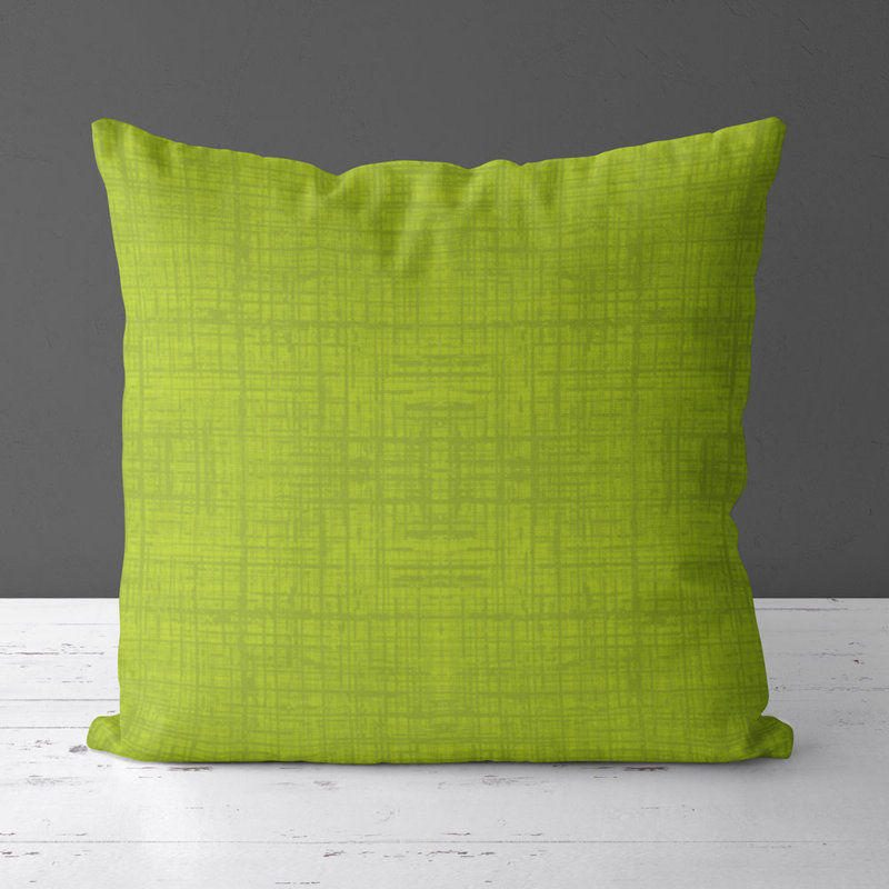 Housse de coussin carré et insert, Vert perroquet
