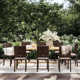 Brote 86.6'' Rectangular 8 - Person Outdoor Dining Set with Cushions