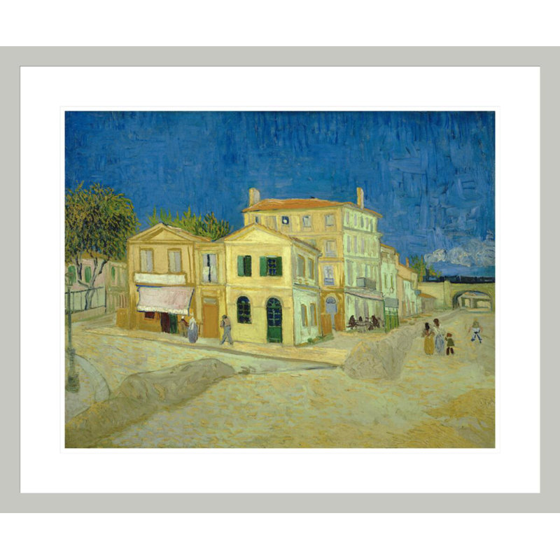«The Yellow House» par Vincent van Gogh, impression giclée encadrée, 23,5 po H x 28,2 po L