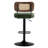 Adjustable Height 360° Swivel Bar Stools With Rattan Back-913062236
