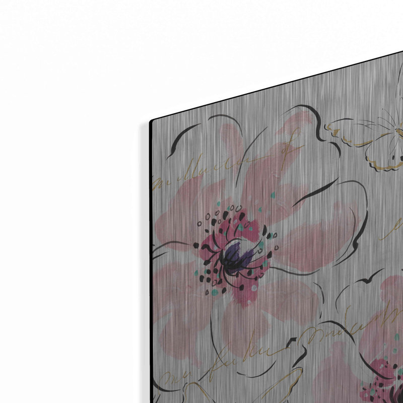 «Simply Pink I» par Daphne Brissonnet, H 12 po x l 16 po