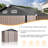 Outdoor Storage Shed With Floor 6 X 8 Ft