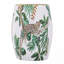 Tabouret de jardin en céramique 13 x 13 x 18 po, table d'appoint à thème jungle
