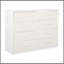 Commode 8 tiroirs avec grands tiroirs en tissu, blanc-129590123
