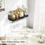 Esden Wall Mounted Wine Bottle & Glass Rack Black