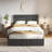Masad 4-Piece Bedroom Set-Black-Double Size