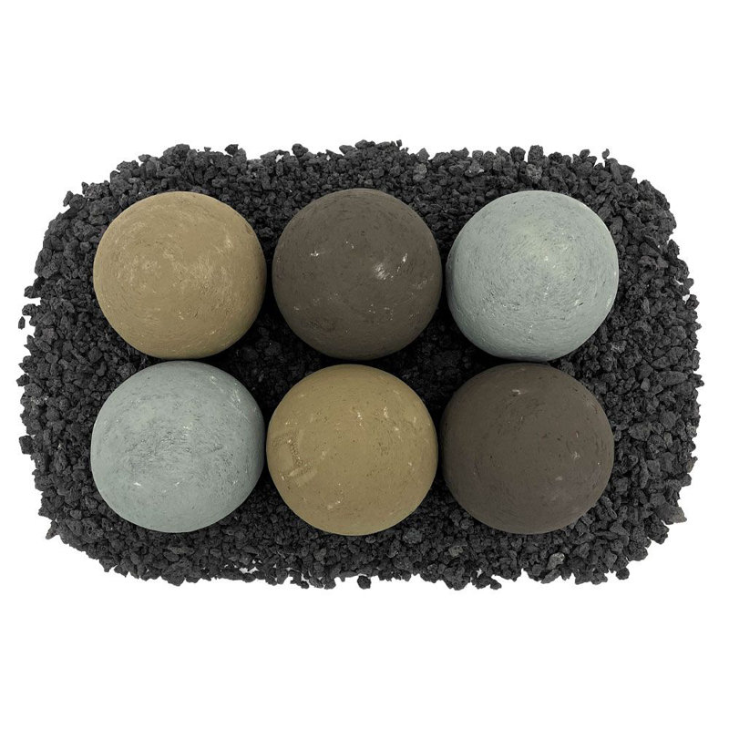Boules de feu en pierre 4 po Lite, Naturel