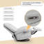 300lbs Electric Massage Swivel Recliner With Heat & Voice Control - Wide Seat Oversized Padded Power Recliner With Lumbar Pillow, Fabric Massaging Chair For Adults-1428066320