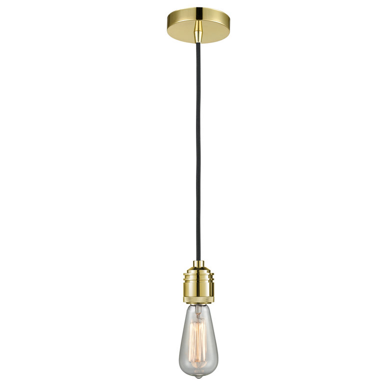 Cecil 1 - Light Single Pendant, Gold/Black