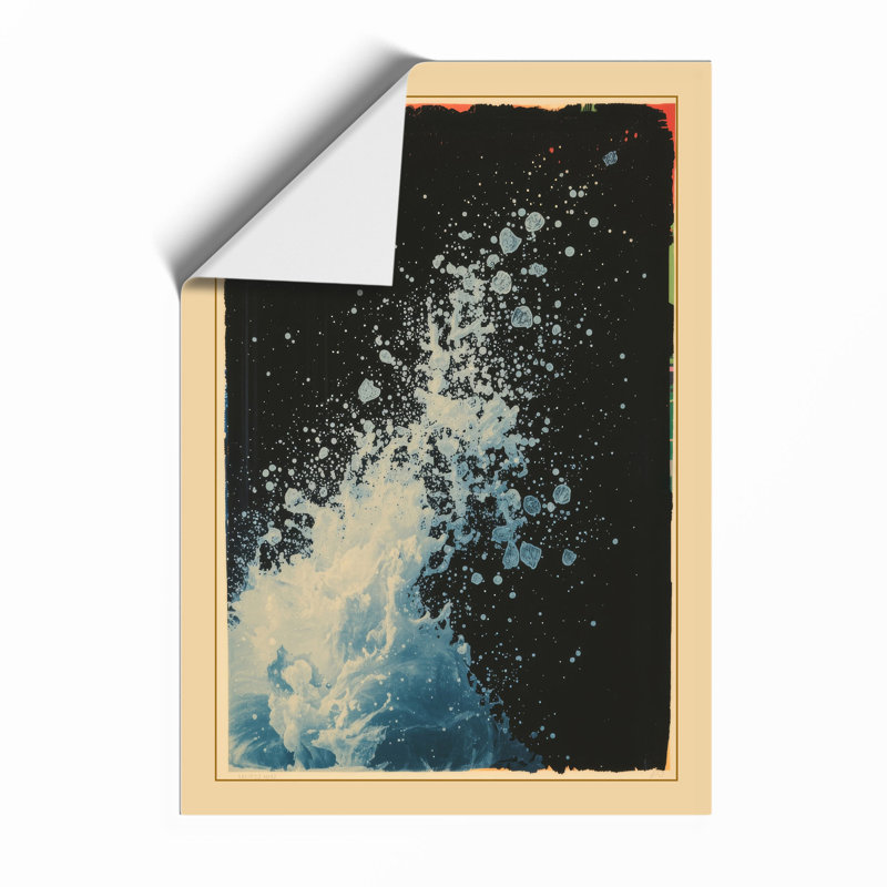 Cosmic Nebula Modern - Print, A1 - 84.1 x 59.4 cm, Black