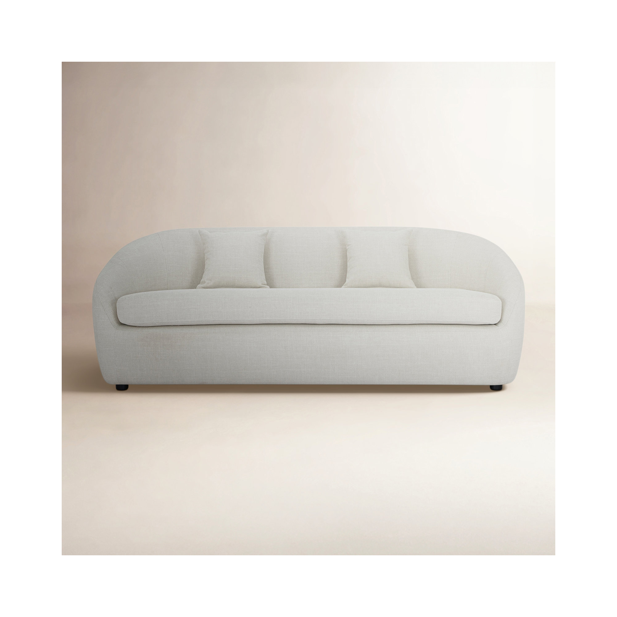 Stargazer 81'' Upholstered Sofa, Luxe Cream Basketweave