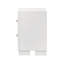 Elegant Cream White 2-Drawer MDF Nightstand