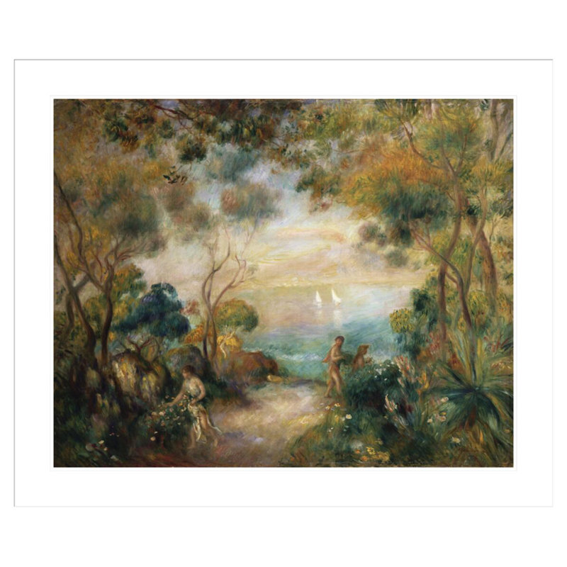 «A Garden in Sorrento» par Pierre-Auguste Renoir, impression giclée encadrée, H 33,5 po x l 39,92 po