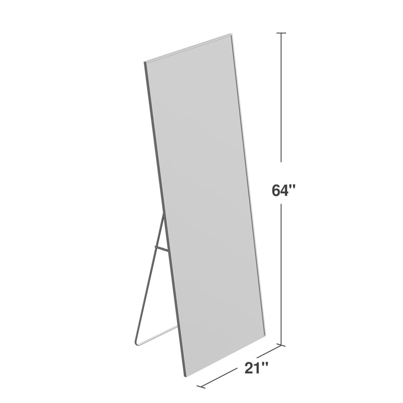 Miroir pleine grandeur de 64 po x 21 po Jolien Modern & Contemporary, Bois naturel