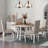 5 Piece Extendable Upholstered Dining Table Set, Kitchen Table Set, Round Table And Chairs,Round Table Top,dining table set,dining room set-1366646625-1366646638-1366646639