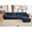 Modular 4-Seater Sofa With Ottoman-2076953604