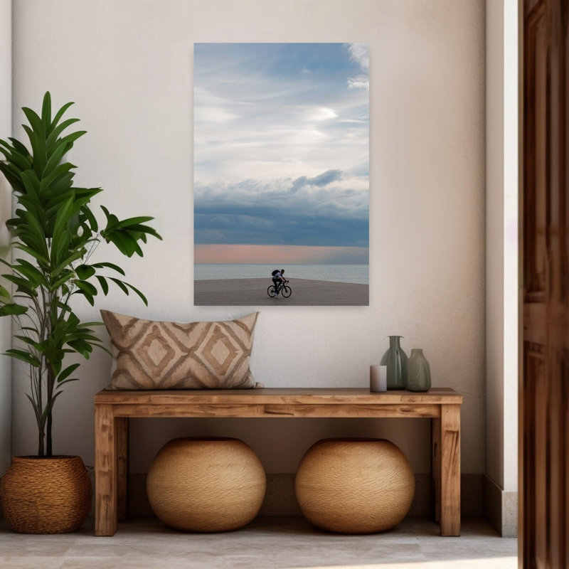 «Coastal Ride Serene Sky Peaceful Serene Tranquil Coastal Landscape», reproduction d'art mural, H 48 po x l 32 po