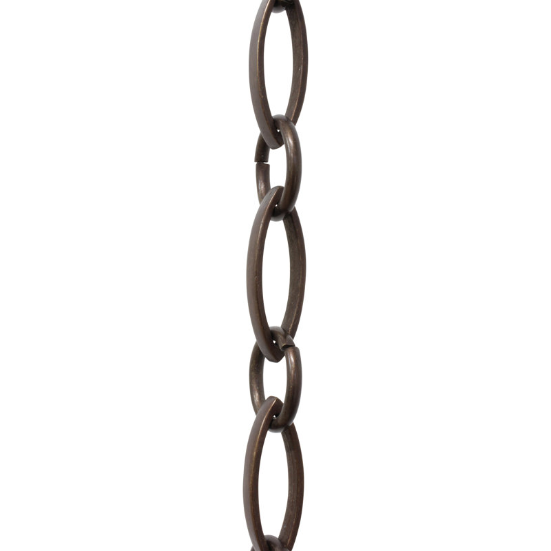 Chaîne de lustre à boucle décorative (3 pieds), Bronze, H 12 po x l 0,71 po x P 0,28 po