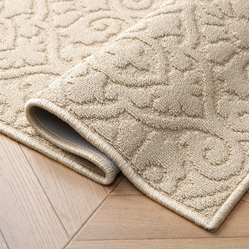 Feya Machine Woven Synthetic Aera Rug in Gray, Beige, Rectangle 2'2" x 3'9"/Runner 2'2" x 5'