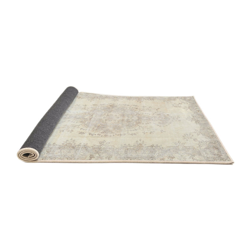 Tapis traditionnel crème / gris Mccluney, Rond 4 pi