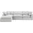 Kirstey Velvet L-Shaped Sectional Reversible-87141382