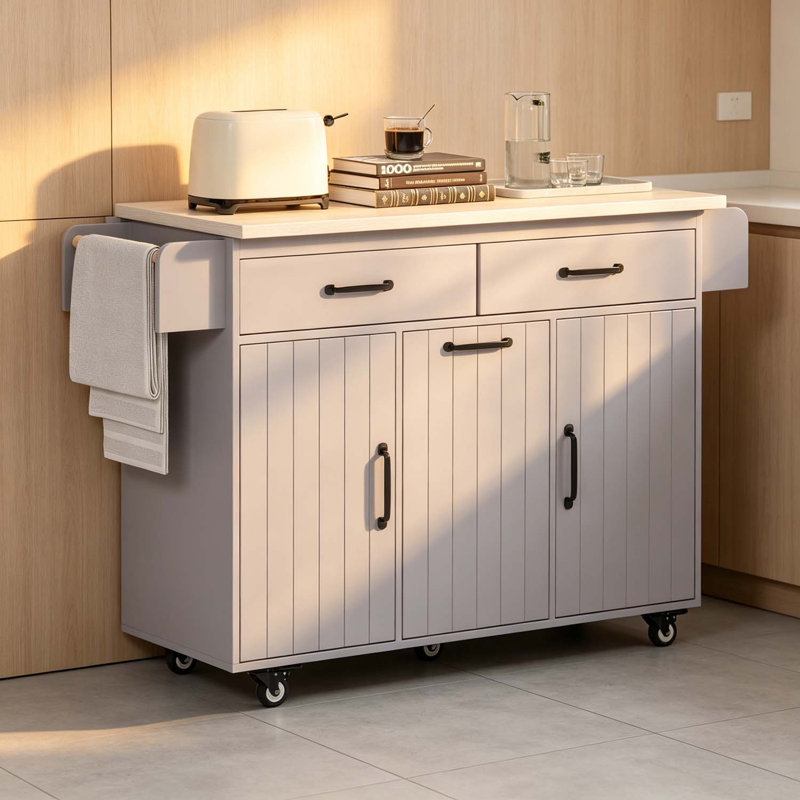 Kitchen Island, Gray
