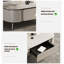 Table basse multifonctionnelle en ardoise avec rangement