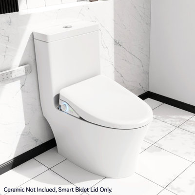 Bidet intelligent réglable - température de l'eau réglable, buse automatique, bouton de siège de toilette portatif activé par capteur, buse propre, chauffage