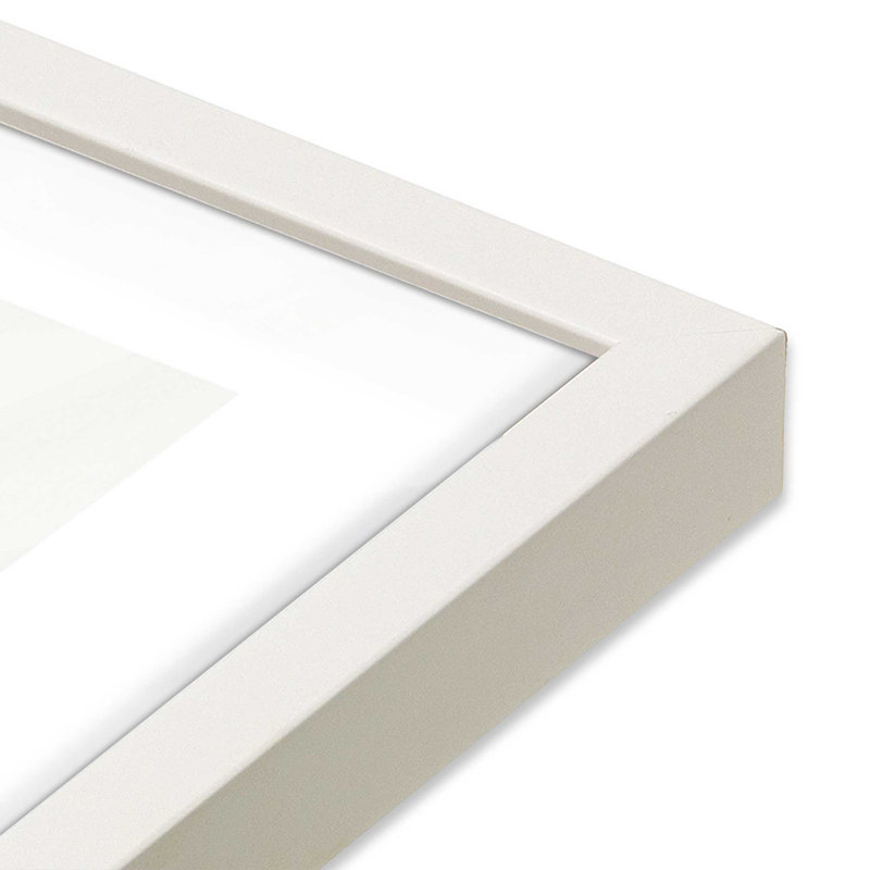 Green Haze Woodland III, H 17,5 po x l 17,5 po, Cadre opaque blanc