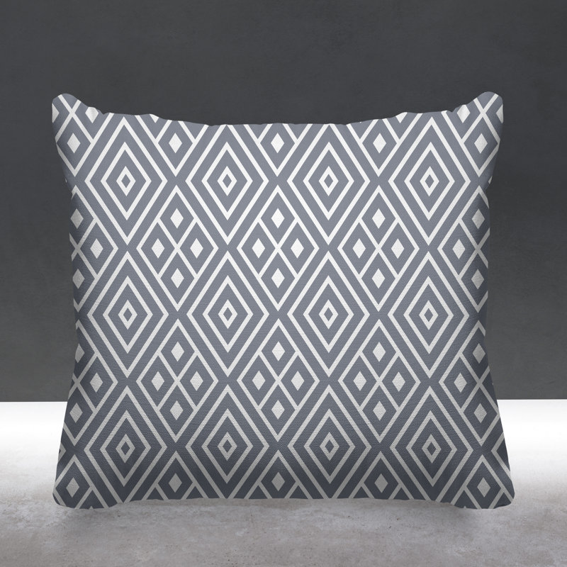 Housse et insert de coussin carré extérieur Aima, L 17 po x H 17 po, gris