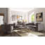 Chaise d'appoint grise avec coussin