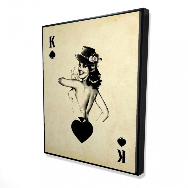 King Of Spades Print On Canvas