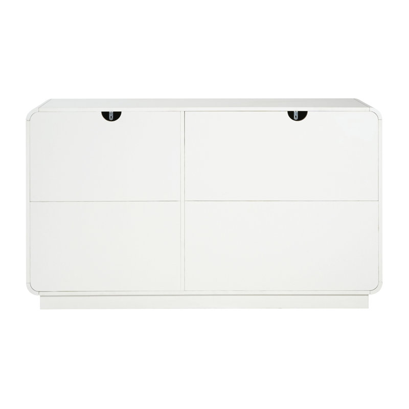 Armoire de rangement spacieuse pour la salle à manger et le salon, Blanc