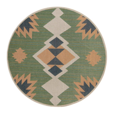 Lauryn Machine Woven Moroccan Indoor and Outdoor Area Rug