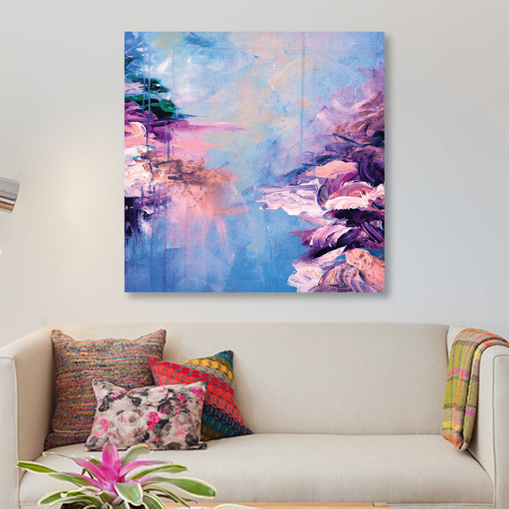 « winter pays des rêves vi », reproduction sur toile, H 26 po x l 26 po x P 1,5 po, Toile tendue, Pas de tapis